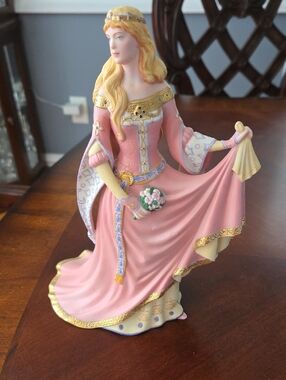 Lenox Pink and Gold Regency Lady Porcelain Figurine